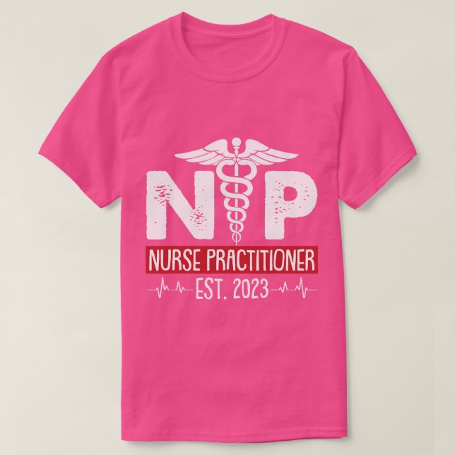 T-shirt Infirmière Praticien Est 2023 Diplômée Étudiante (Design devant)