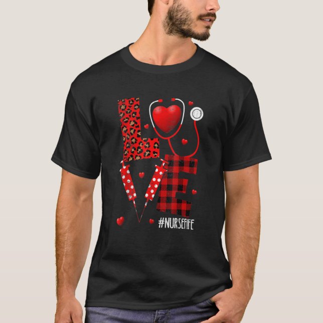 T-shirt Infirmière préférée de Cupidon Médaille de soins i (Devant)