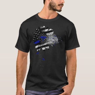 T-shirt Infirmière Retour Le Drapeau Bleu Tournesol Améric