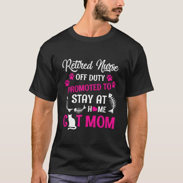 T-shirt Infirmière Retraitée Hors Service Promue Pour Rest (Devant)