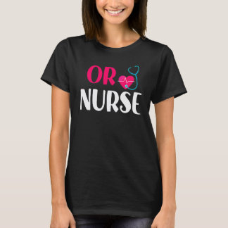 T-shirt Infirmière Rn Stethoscope Cardiaque Soins Infirmie