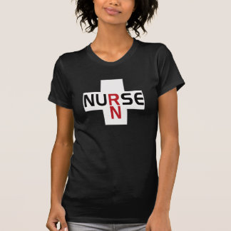 T-SHIRT INFIRMIÈRE RN SUR LE BLANC