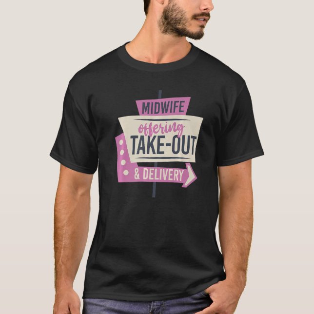 T-shirt Infirmière sage-femme travailleuse de naissance Mi (Devant)