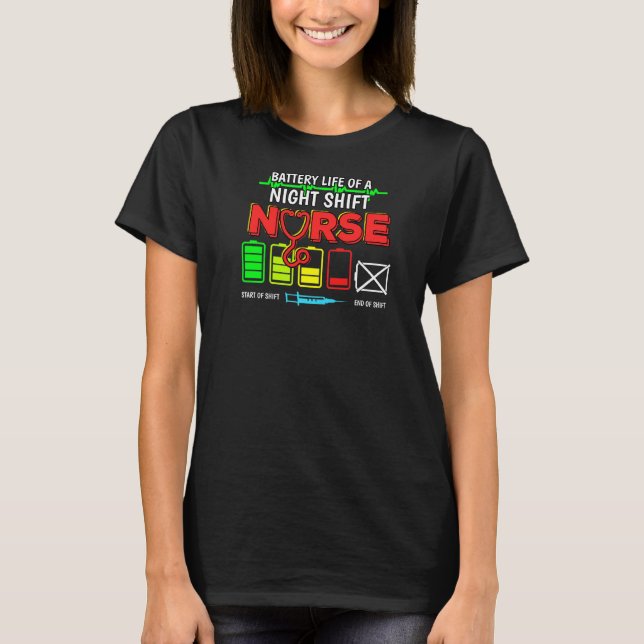 T-shirt Infirmière sauveteurs de vie Infirmière énergie de (Devant)