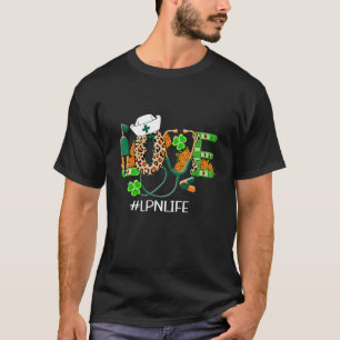 T-shirt Infirmière St Patrick S Day Amour Lpn Vie Patrick