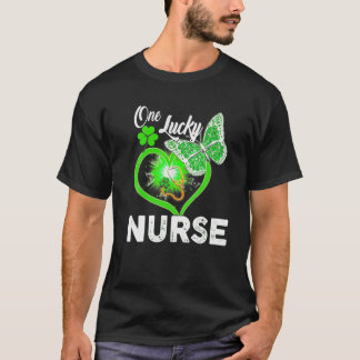 T-shirt Infirmière St Patrick's Day Lucky To Be Infirmière