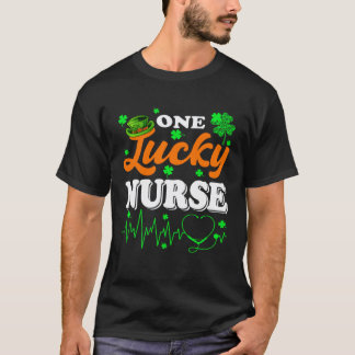 T-shirt Infirmière St Patricks Day Une infirmière chanceus