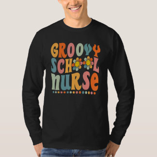 T-shirt Infirmière super Colorful Daisy retour à l'école