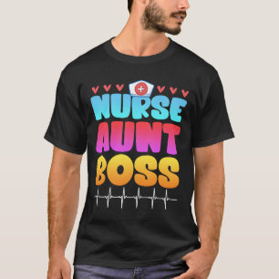 T-shirt Infirmière Tante Boss Mères jour Tante drôle