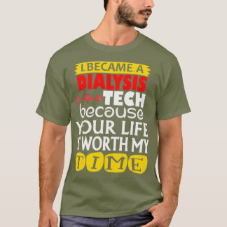 T-shirt Infirmière technicienne en dialyse - Coeur du rein