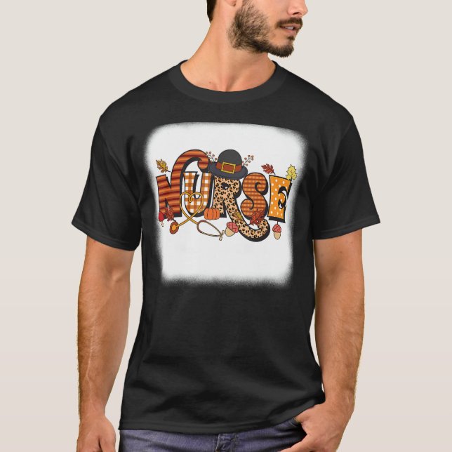 T-shirt Infirmière Thanksgiving automne saison Funny NICU  (Devant)