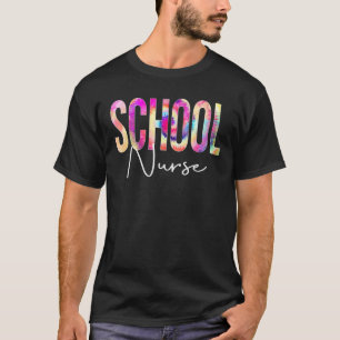 T-shirt Infirmière Tie Dye Retour À L'École Femmes Appréci