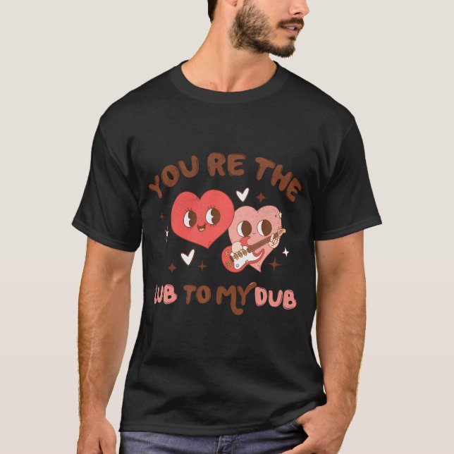 T-shirt Infirmière Valentine Lub À Mon Dub Coeur Valentine (Devant)