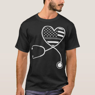 T-shirt Infirmière Vie Agents correctionnels Coeur de fem