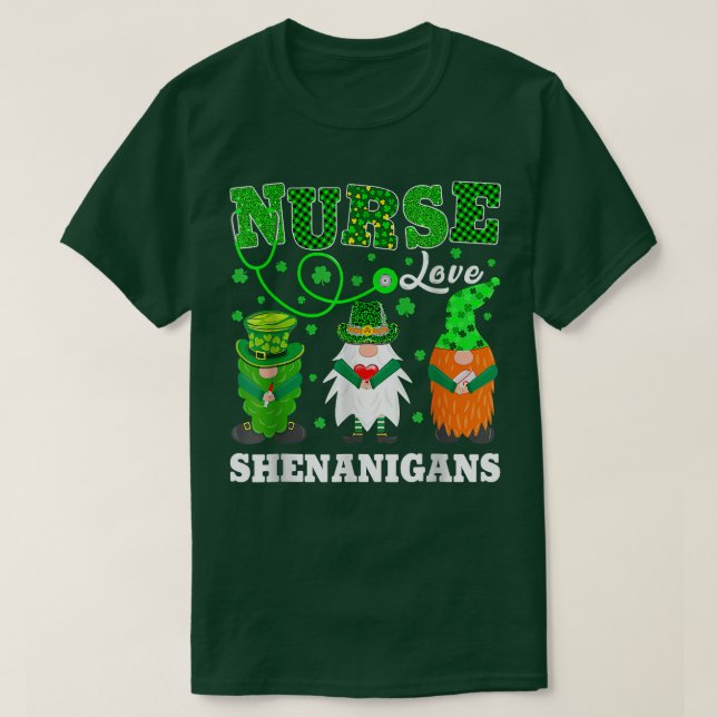 T-shirt Infirmières Love Shenanigans Funny Gnomes Infirmiè (Design devant)