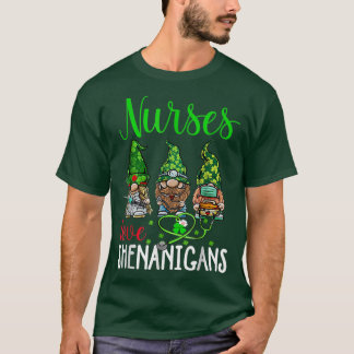 T-shirt Infirmières Love Shenanigans Funny Gnomes Infirmiè