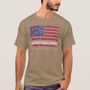 T-shirt Infirmières nationales mars 12 mai 2022 Drapeau am