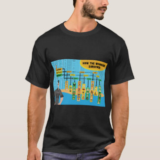 T-shirt Infographie des gagnants du survivant
