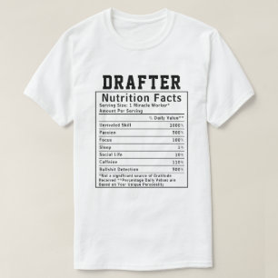 T-shirt Informations nutritionnelles drôles pour projeteur