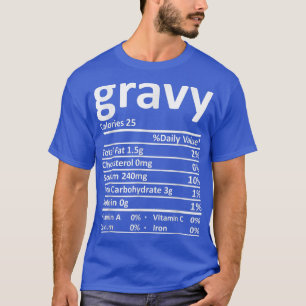 T-shirt Informations nutritionnelles sur la sauce drôles d