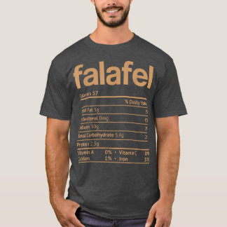 T-shirt Informations nutritionnelles sur le Falafel Funny