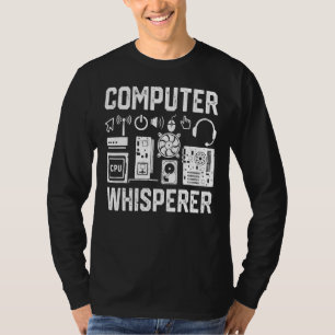 T-shirt Informatique Whisperer IT Technicien Geek Nerd Gee
