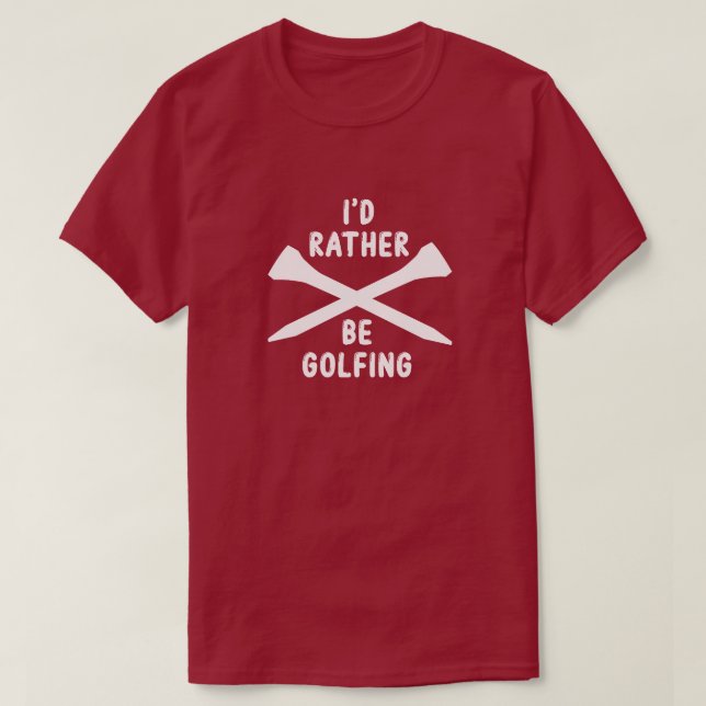 T-shirt Infusion de golf "Je préfère faire du golf (Design devant)