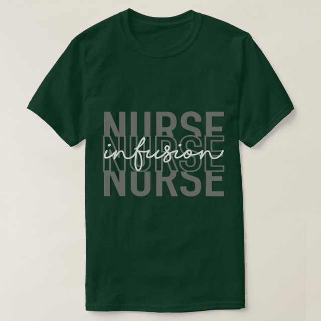 T-shirt Infusion Infirmière intraveineuse IV thérapie Onco (Design devant)