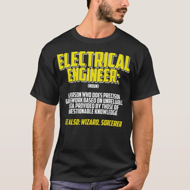 T-shirt Ingénierie de définition du génie électrique (Devant)