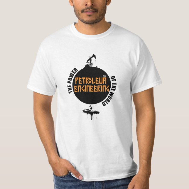 T-shirt Ingénierie de Pétrole (Devant)