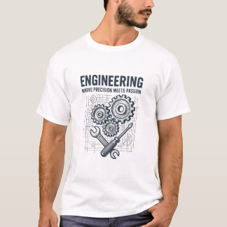 T-shirt Ingénierie : La précision rencontre la passion