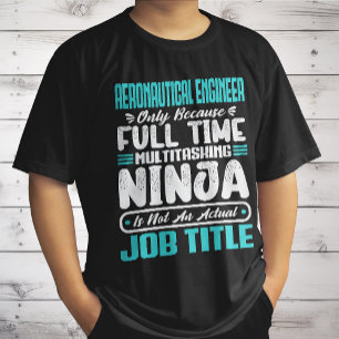 T-shirt Ingénieur Aéronautique Titre de l'emploi Compétenc