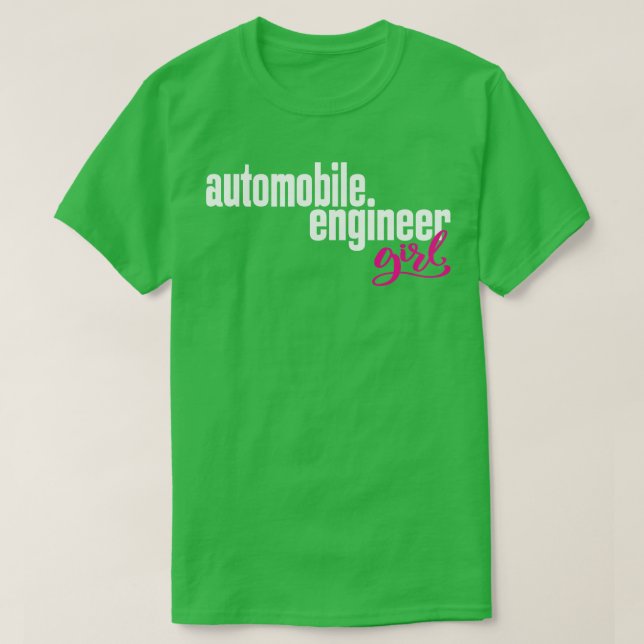 T-shirt Ingénieur automobile fille 1 (Design devant)