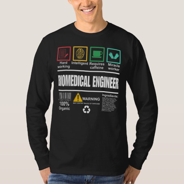 T-shirt Ingénieur biomédical Ingénieur drôle  (Devant)