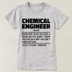 T-shirt Ingénieur chimique Noun Employé Idée actuelle drôl