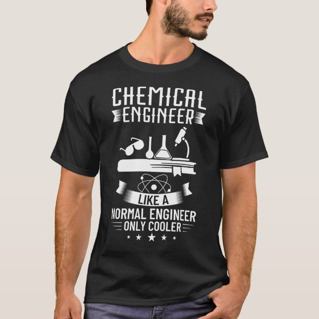 T-shirt Ingénieur chimique Sciences de la chimie (Devant)