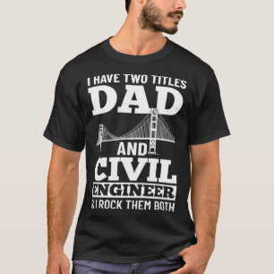 T-shirt Ingénieur civil Constructeur de pont ingénieur étu
