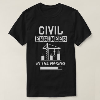 T-shirt Ingénieur civil dans la fabrication, texture clair