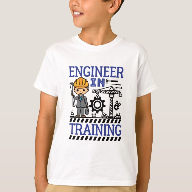 T-shirt Ingénieur dans l'entraînement des garçons STEM (Devant)