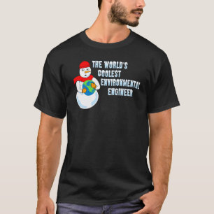 T-shirt Ingénieur De l'environnement le plus froid du mond