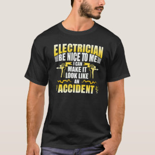 T-shirt Ingénieur de l'équipe de travail en électricité