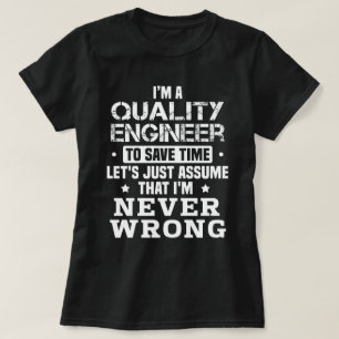 T-shirt Ingénieur de qualité