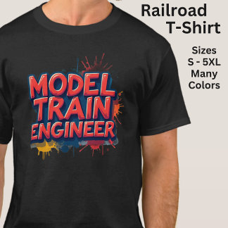 T-shirt Ingénieur de train miniature