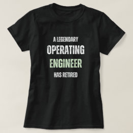 T-shirt Ingénieur d'exploitation retraité Retraité Retrait