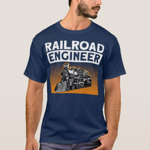 T-shirt Ingénieur du chemin de fer Adultes du chemin de fe