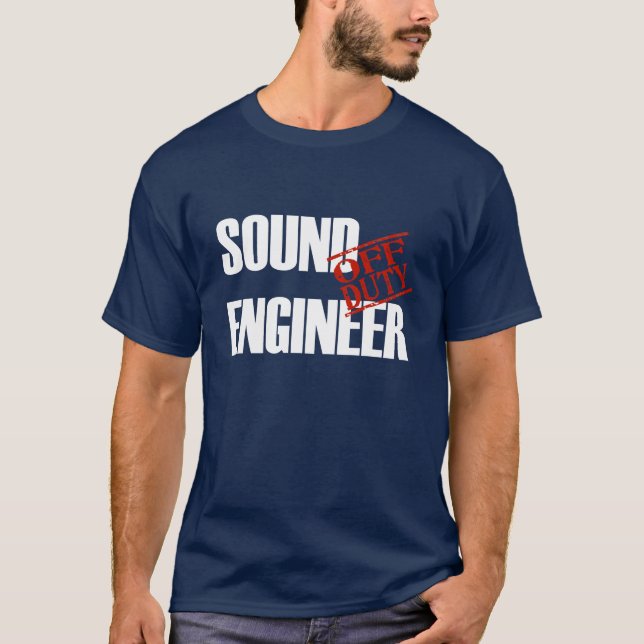 T-SHIRT INGÉNIEUR DU SON QUI N'EST PAS DE SERVICE (Devant)