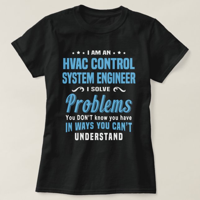 T-shirt Ingénieur du système de contrôle HVAC (Design devant)