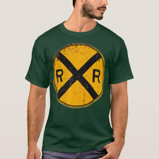 T-shirt Ingénieur du travailleur des panneaux de croisemen