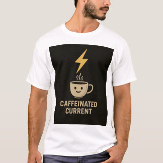 T-shirt Ingénieur Électricien Caféine Courant Café