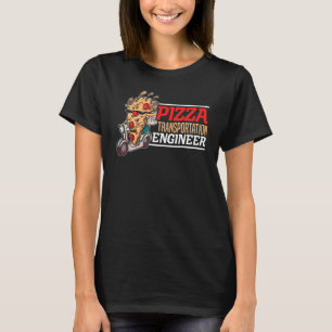 T-shirt Ingénieur en transport de pizza Livraison alimenta